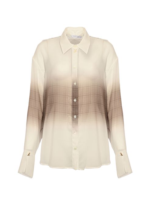 Camicia leggera con stampa checked in chiffon Patrizia Pepe | 8C0822 A9C0X767